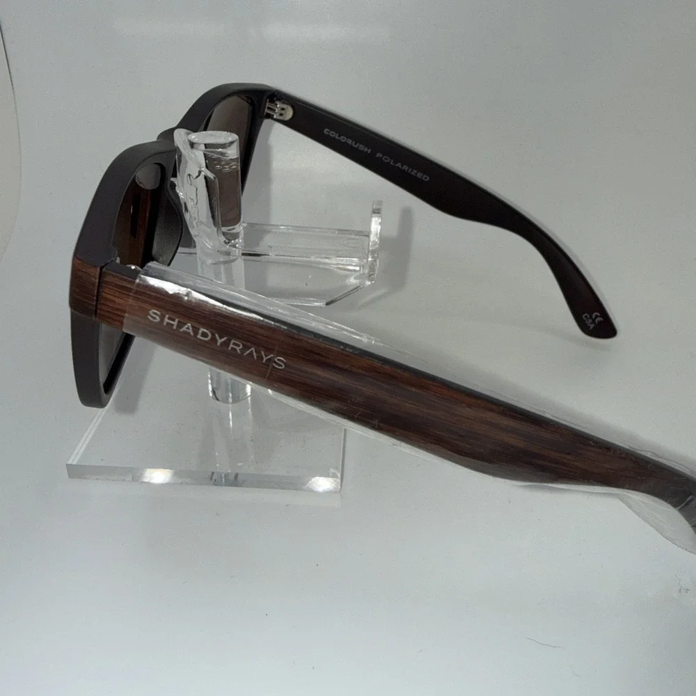 2 New pairs Shady Rays CL-15 Classic Timber - Sunglasses Polarized UV400 Protect